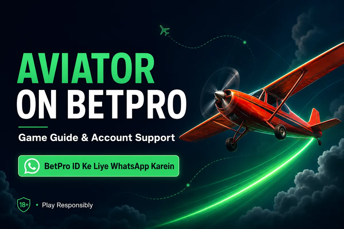 BetPro par Aviator game guide aur account support poster